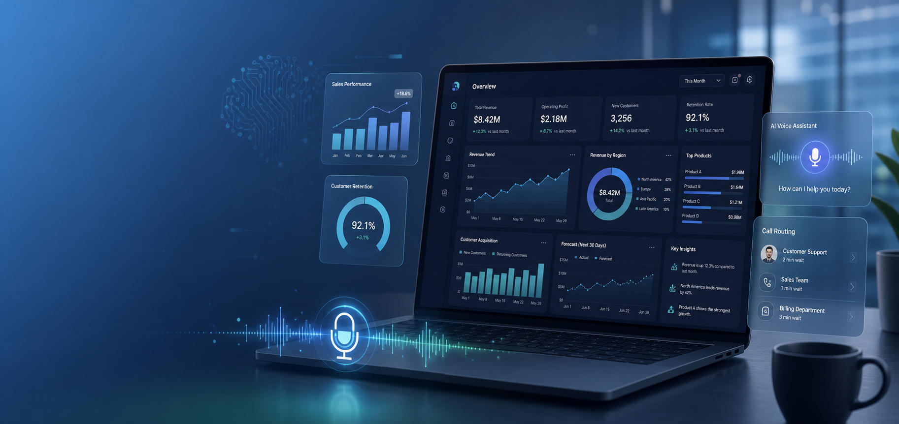 AI and business intelligence data analytics