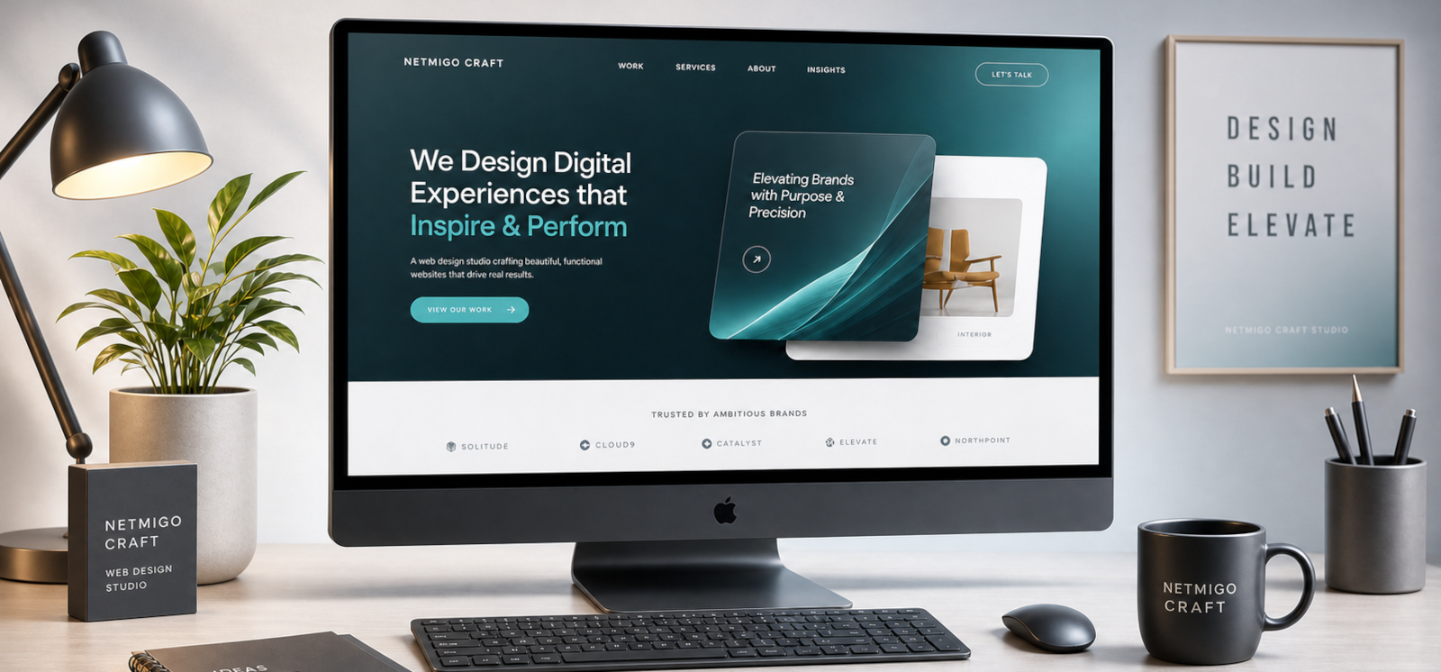 Modern UI UX design process wireframe mockup responsive multi-device